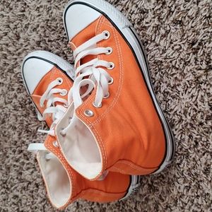 Converse high tops in Golden Poppy
